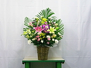 籠花（黒プラ容器）
